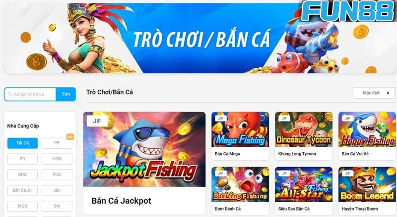 Giới thiệu về game bắn cá đổi thưởng tại Fun88